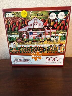 ♦️3 for $15♦️Charles Wysocki 500 piece puzzle “Autumn Farms”